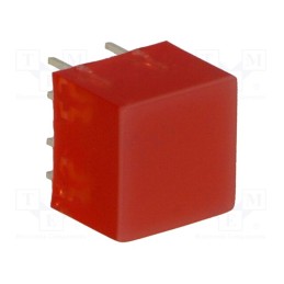 1 pcs x KINGBRIGHT ELECTRONIC - L-875/4SRDT - LED backlight, red, Lens: red,diffused, λd: 660nm, 20÷100mcd, 120°