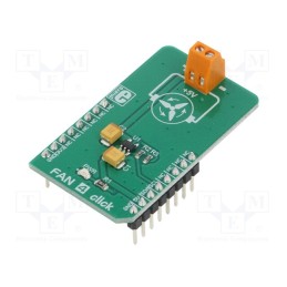 1 pcs x MIKROE - FAN 4 CLICK - Click board, fan controller, I2C, TC1695, prototype board, 5VDC