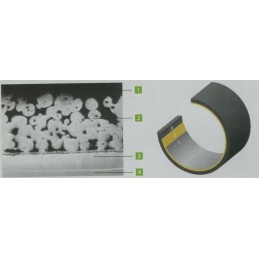 Sleeve, plain bearing, PTFE steel, 35x39x30