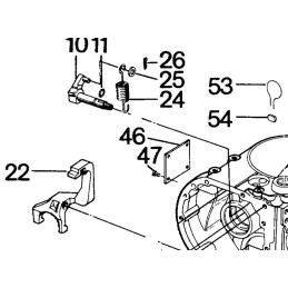Hatz E series speed regulator spring 03194810