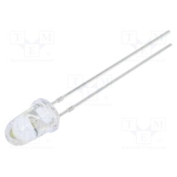 1 pcs x OPTOSUPPLY - OSW5DK5201A-CRLED14 - LED, 5mm, white cold, 60000mcd, 8°, Front: convex, 5.5÷20V, -30÷85°C