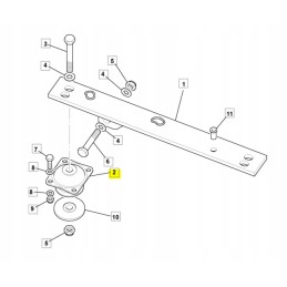 JCB backhoe loader engine mount