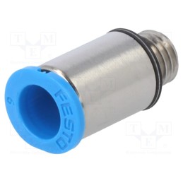 1 pcs x FESTO-153321 - Push-in fitting, straight, -0.95÷6bar, Gasket: NBR rubber, QSM