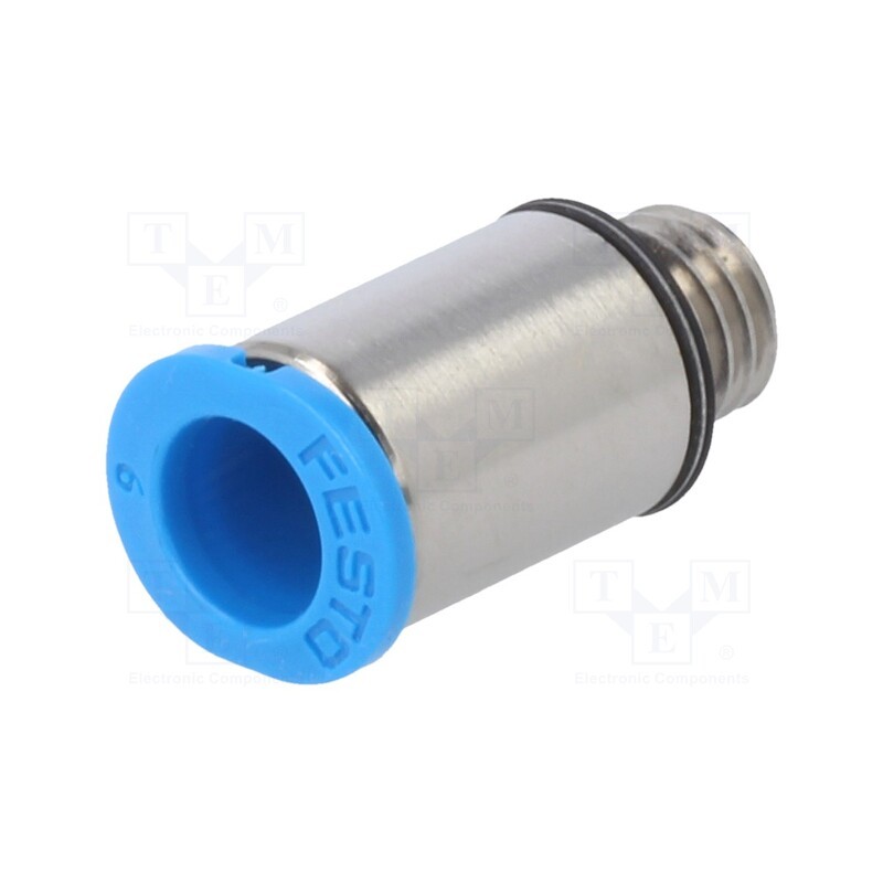 1 pcs x FESTO-153321 - Push-in fitting, straight, -0.95÷6bar, Gasket: NBR rubber, QSM