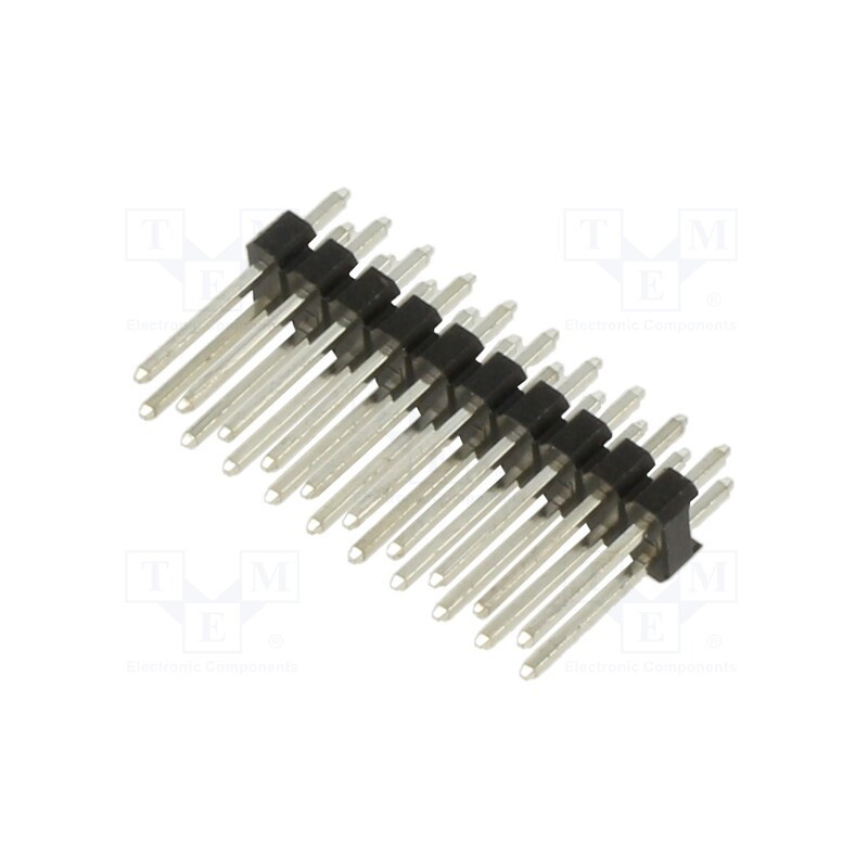 2 pcs x HARWIN - M20-9971046 - Pin header, pin strips, male, 2.54mm, PIN: 20, THT, on PCBs, tinned