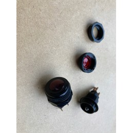 Red indicator light 12 24v universal 5 pcs