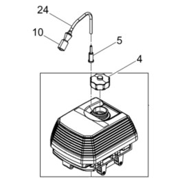 Wacker bts bh fuel filter hose 0108060