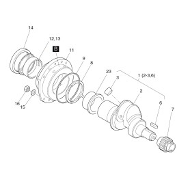 Hatz 1d81 shaft seal 50362701