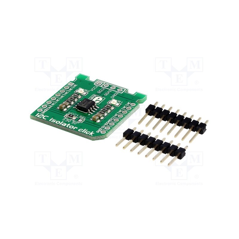 1 pcs x MIKROE - I2C ISOLATOR CLICK - Click board, isolator, I2C, ISO1540, prototype board, 3.3VDC,5VDC