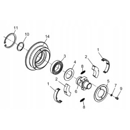 Wacker dpu bpu clutch bearing 0018256