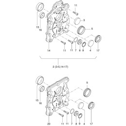 Hatz 1d41 1d81 camshaft simmering 50325811
