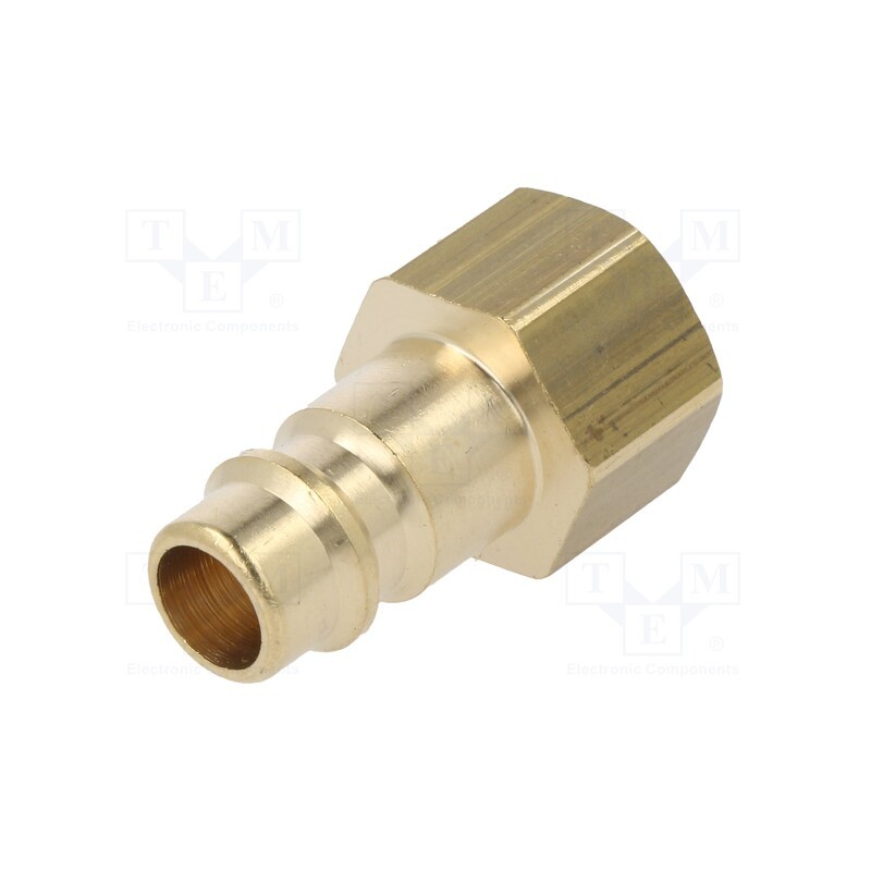 1 pcs x PNEUMAT-ES 14 NI - Quick connection coupling, 0÷35bar, brass, 33mm, 1000l/min
