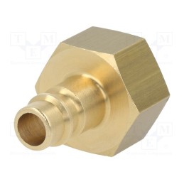 1 pcs x PNEUMAT-K26 GW12 - Connector, connector pipe, 0÷35bar, brass, NW 7,2, -20÷100°C