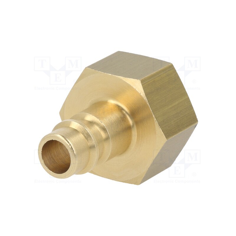 1 pcs x PNEUMAT-K26 GW12 - Connector, connector pipe, 0÷35bar, brass, NW 7,2, -20÷100°C