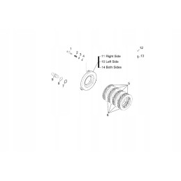 Dana spicer 734 07 610 04 brake disc