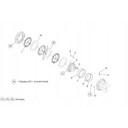 Dana spicer 734 07 610 04 brake disc