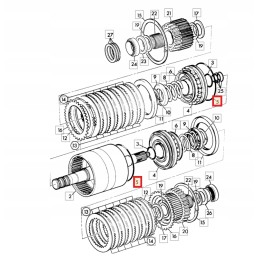 Clutch basket piston oring jcb 123 5 828 00414