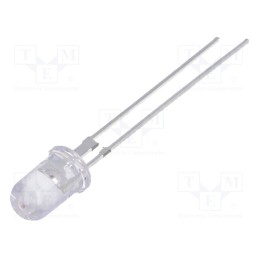 1 pcs x OPTOSUPPLY - OS5OGA5111P - LED, 5mm, orange, 80000÷100000mcd, 15°, Front: convex, 2÷2.6V