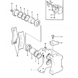 A set of seals for Volvo brake pads