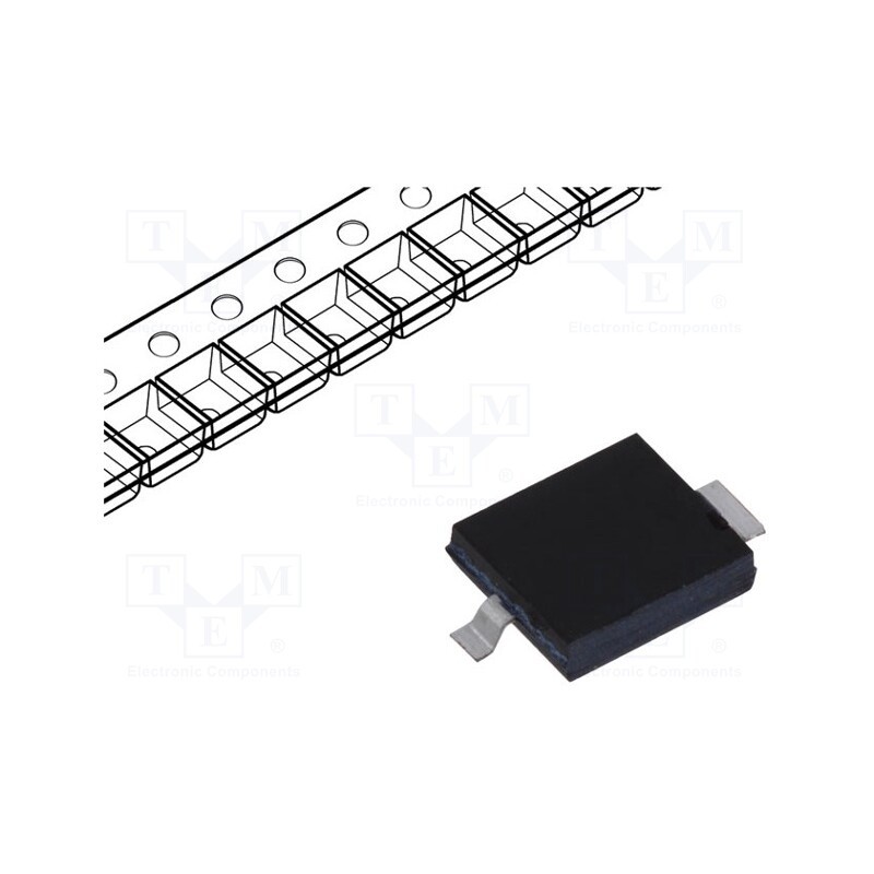 1 pcs x ams OSRAM - BPW 34 FAS - Photodiode, DIL, SMD, 880nm, 730÷1100nm, 60°, 2nA, black, 150mW