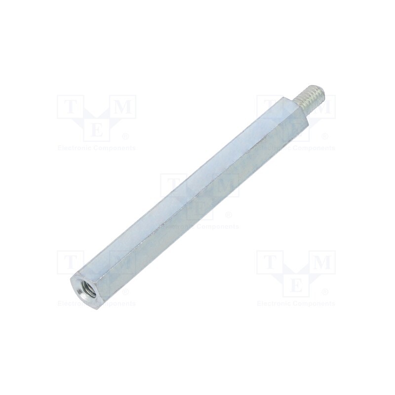 10 pcs x DREMEC - 226X55 - Screwed spacer sleeve, 55mm, Int.thread: M4, Ext.thread: M4, steel