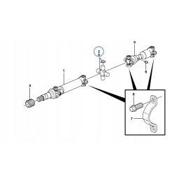 Cross shaft volvo bl71 bl61 bl70 11716650