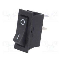 1 pcs x SCI - RS13-91A-01-BB-2D - ROCKER, SPST, Pos: 2, ON-OFF, 10A/250VAC, black, none, 50mΩ, UL94V-2