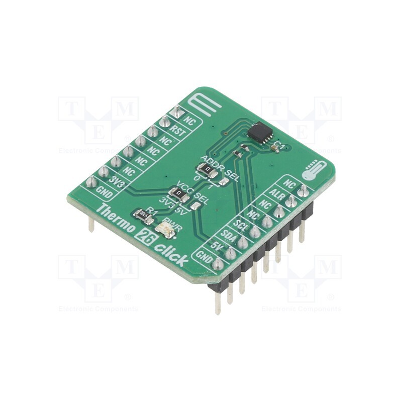 1 pcs x MIKROE - THERMO 26 CLICK - Click board, temperature sensor, I2C, STS31-DIS, prototype board