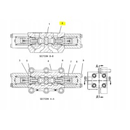 Cat excavator distributor o ring