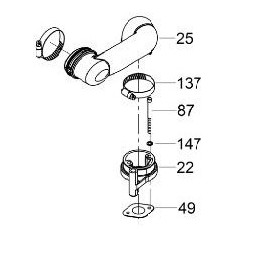 Wacker rammers bs manifold carburetor filter 0180096