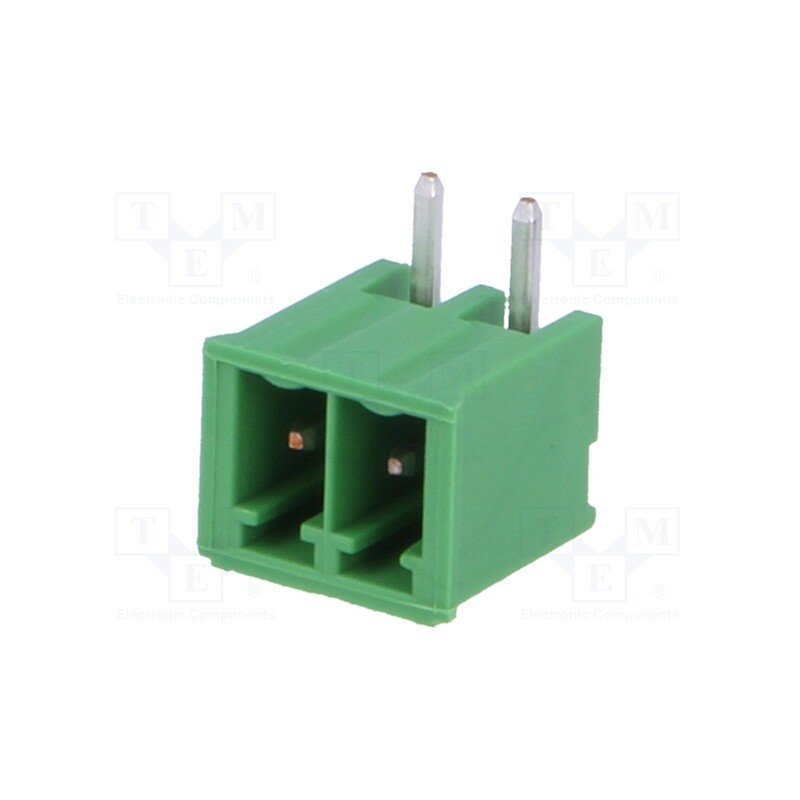 2 pcs x TE Connectivity - 284512-2 - Pluggable terminal block, Contacts ph: 3.5mm, ways: 2, angled 90°