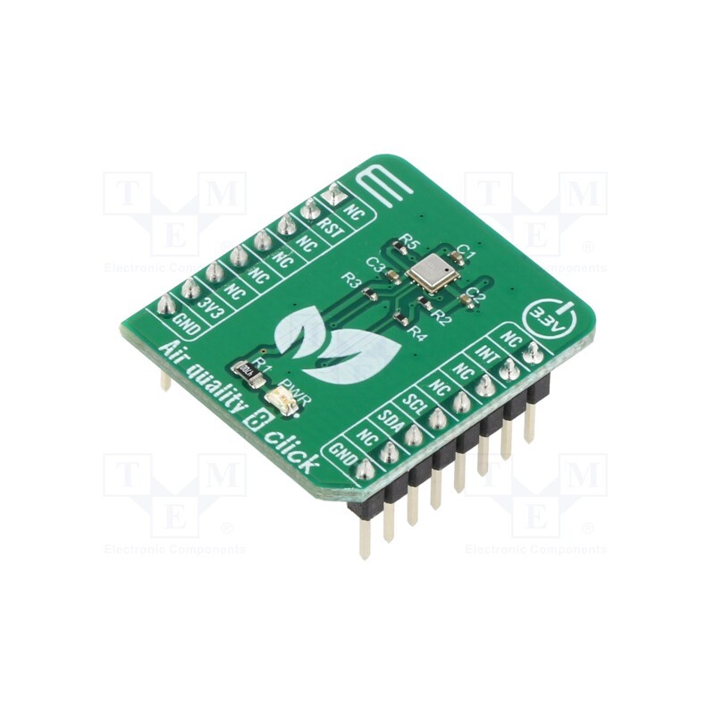 1 pcs x MIKROE - AIR QUALITY 8 CLICK - Click board, air quality sensor, I2C, ZMOD4510, prototype board