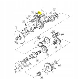 Needle bearing for JCB backhoe loader