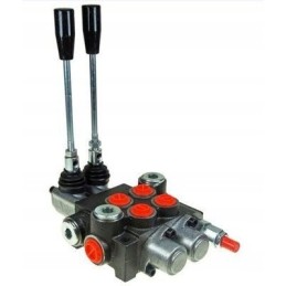 Connections to a 2-section hydraulic distributor, 40l