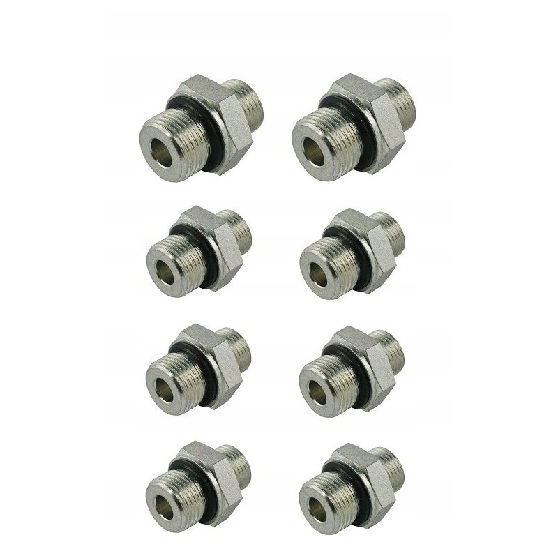 Connections to a 3-section 40l hydraulic distributor