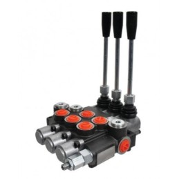 Connections to a 3-section 40l hydraulic distributor