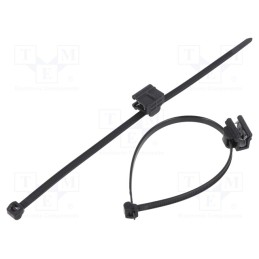 500 pcs x HELLERMANNTYTON - 156-00011 - Cable tie, with fixing lugs,with fixing for edges, L: 200mm