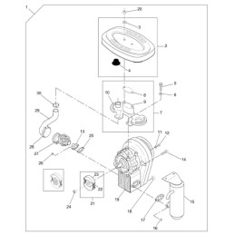 Wacker rammers bs manifold cylinder carburetor 0012657