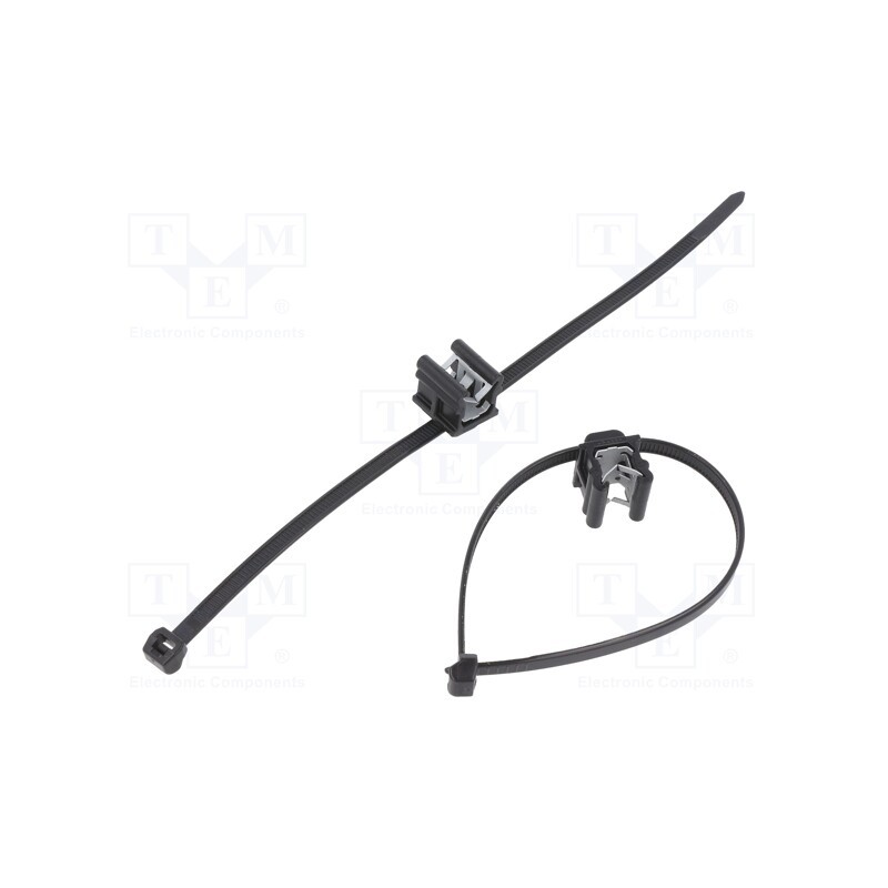 500 pcs x HELLERMANNTYTON - 156-00020 - Cable tie, with fixing lugs,with fixing for edges, L: 200mm