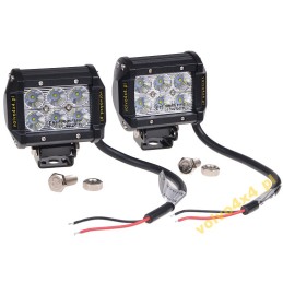 Halogen work lamp 18w led cree 36w 4x4 set