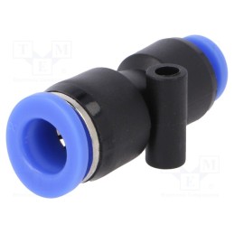 2 pcs x PNEUMAT-136.0804 - Push-in fitting, straight,inline splice,reductive, -0.95÷15bar