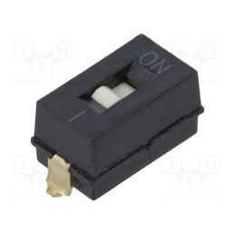 1 pcs x OMRON OCB - A6SN1101 - Switch: DIP-SWITCH, Poles number: 1, ON-OFF, 0.025A/24VDC, Pos: 2