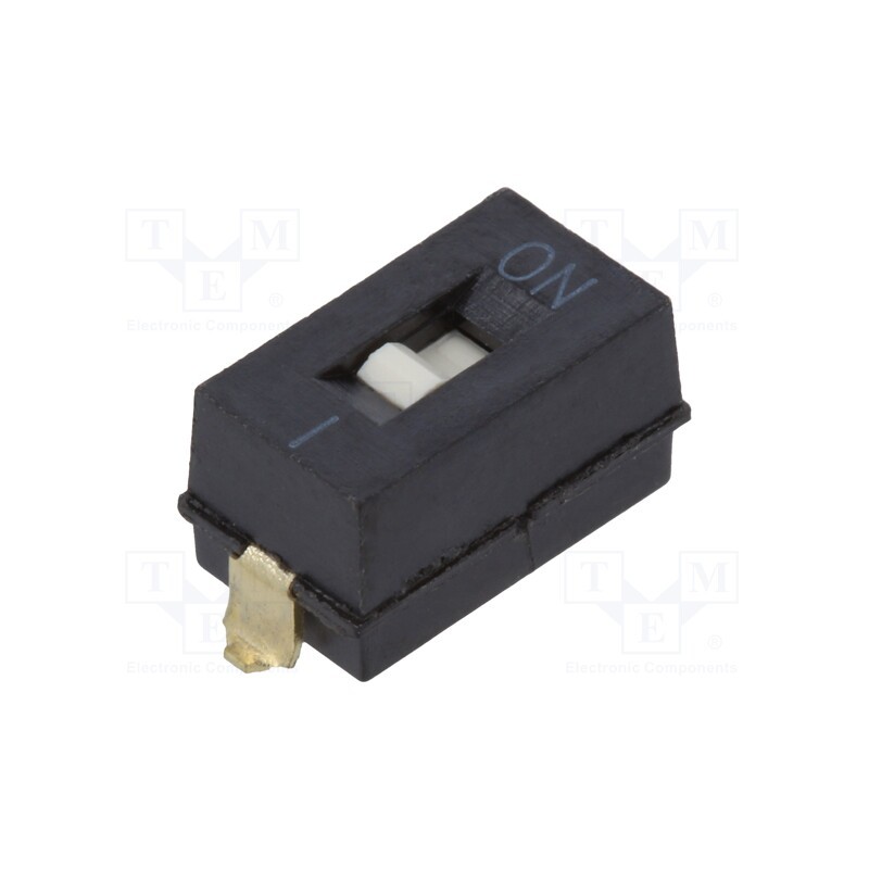 1 pcs x OMRON OCB - A6SN1101 - Switch: DIP-SWITCH, Poles number: 1, ON-OFF, 0.025A/24VDC, Pos: 2