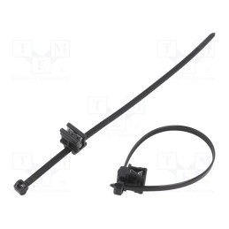 500 pcs x HELLERMANNTYTON - 156-05904 - Cable tie, with fixing lugs,with fixing for edges, L: 200mm