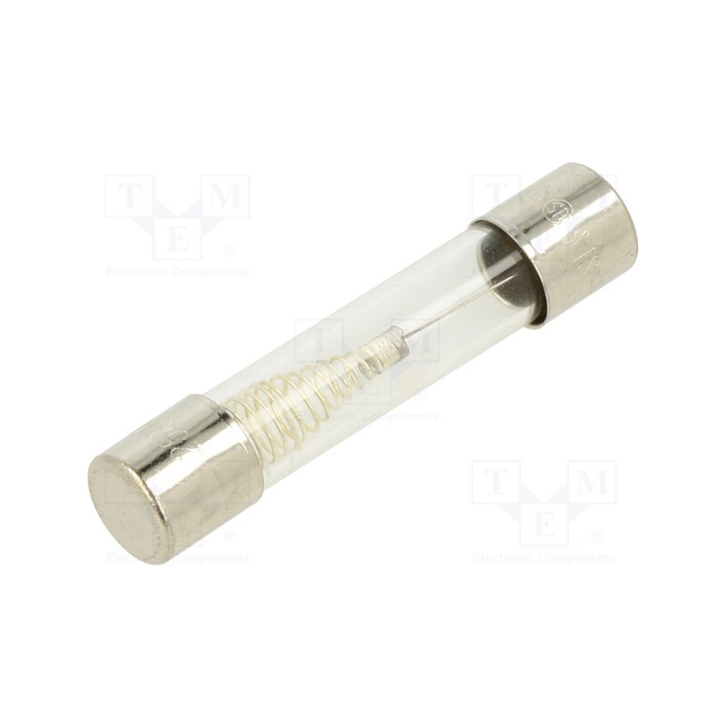 5 pcs x OPTIFUSE - TSA-750MA - Fuse: fuse, time-lag, 750mA, 250VAC, glass, 6.3x32mm, brass, TSA