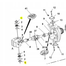 Cat 428 king pin seal