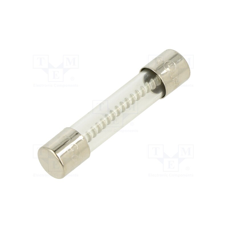 5 pcs x OPTIFUSE - TSA-7.5A - Fuse: fuse, time-lag, 7.5A, 250VAC, glass, 6.3x32mm, brass, TSA