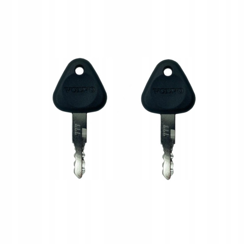2x key, door ignition key, spare for Volvo 777