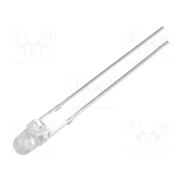 1 pcs x OPTOSUPPLY - OSV5YL3131A - LED, 3mm, violet, 136÷200mcd, 30°, Front: convex, 2.9÷3.6V