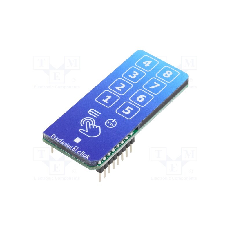 1 pcs x MIKROE - PROXFUSION 3 CLICK - Click board, proximity sensor, I2C, IQS269A, prototype board